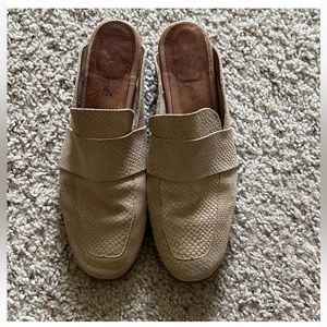 Free People Tan Mules